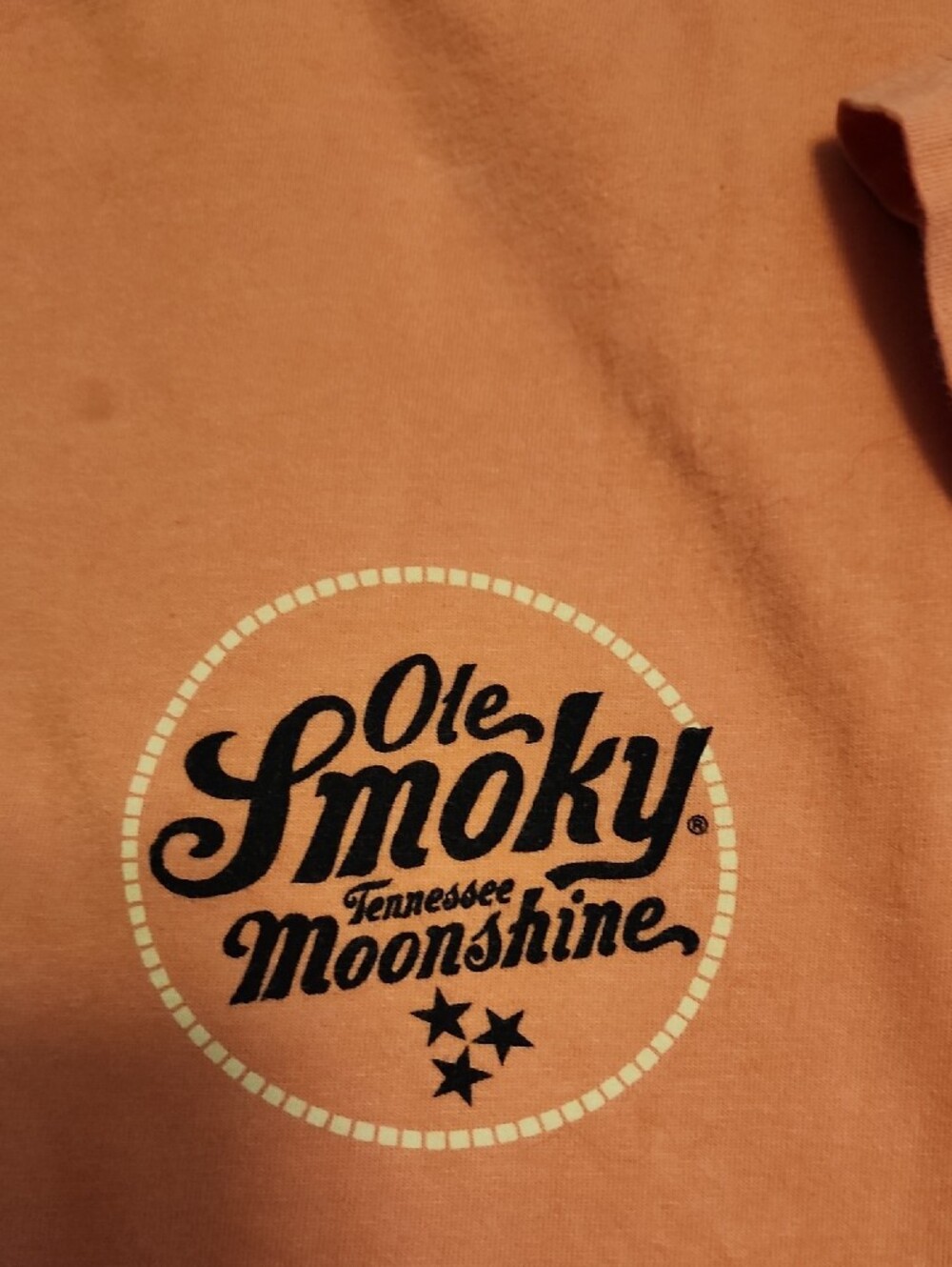 Womens Orange Graphic Tee - Picture 3 of 5